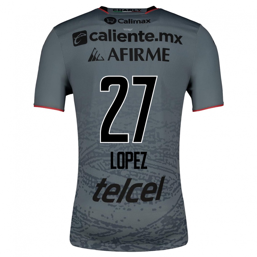 Kandiny Herren Victoria López #27 Grau Auswärtstrikot Trikot 2023/24 T-Shirt