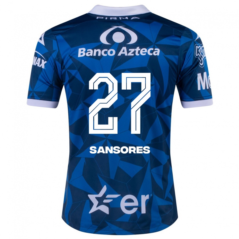 Kandiny Herren Miguel Sansores #27 Blau Auswärtstrikot Trikot 2023/24 T-Shirt