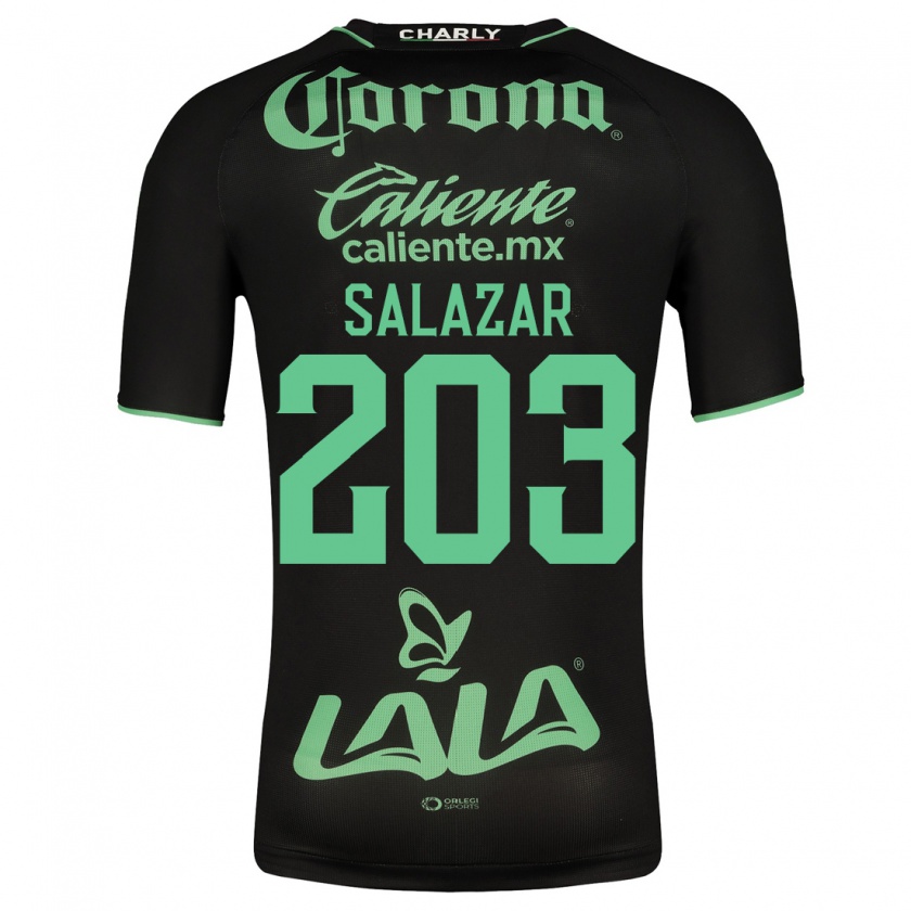 Kandiny Herren Roberto Salazar #203 Schwarz Auswärtstrikot Trikot 2023/24 T-Shirt