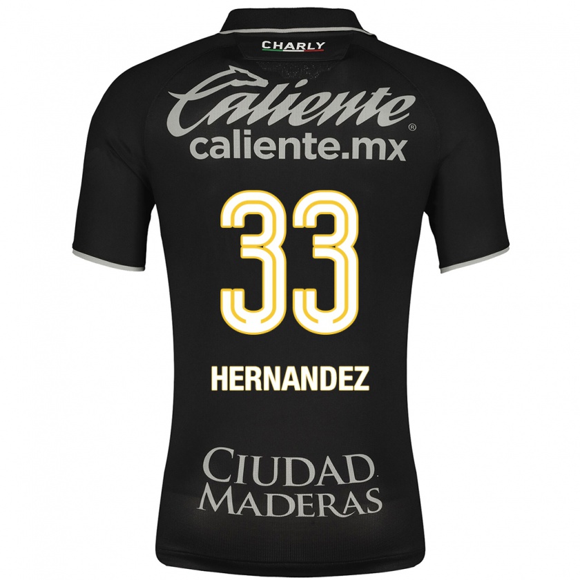Kandiny Herren Pedro Hernández #33 Schwarz Auswärtstrikot Trikot 2023/24 T-Shirt