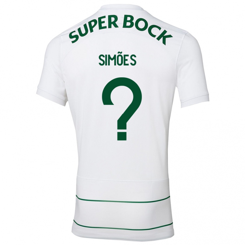 Kandiny Herren João Simões #0 Weiß Auswärtstrikot Trikot 2023/24 T-Shirt