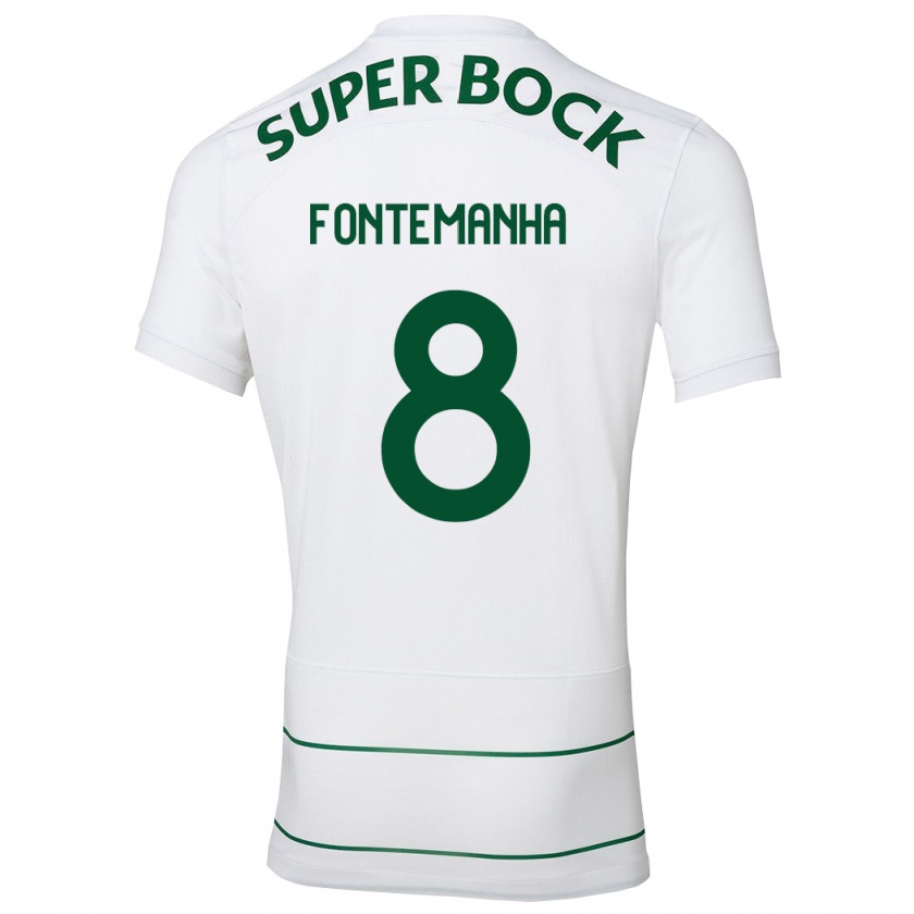 Kandiny Herren Rita Fontemanha #8 Weiß Auswärtstrikot Trikot 2023/24 T-Shirt