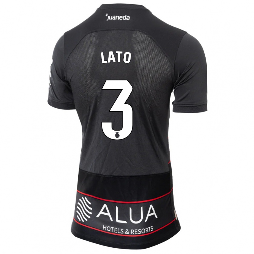 Kandiny Herren Toni Lato #3 Schwarz Auswärtstrikot Trikot 2023/24 T-Shirt