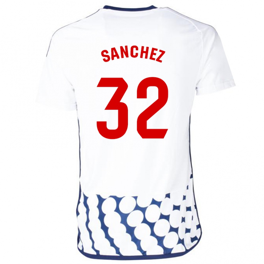 Kandiny Herren Rubén Sánchez #32 Weiß Auswärtstrikot Trikot 2023/24 T-Shirt