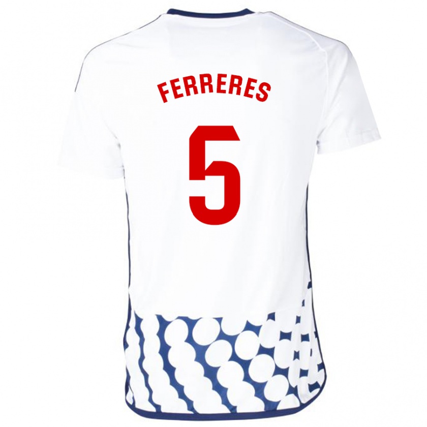 Kandiny Herren Manolo Ferreres #5 Weiß Auswärtstrikot Trikot 2023/24 T-Shirt