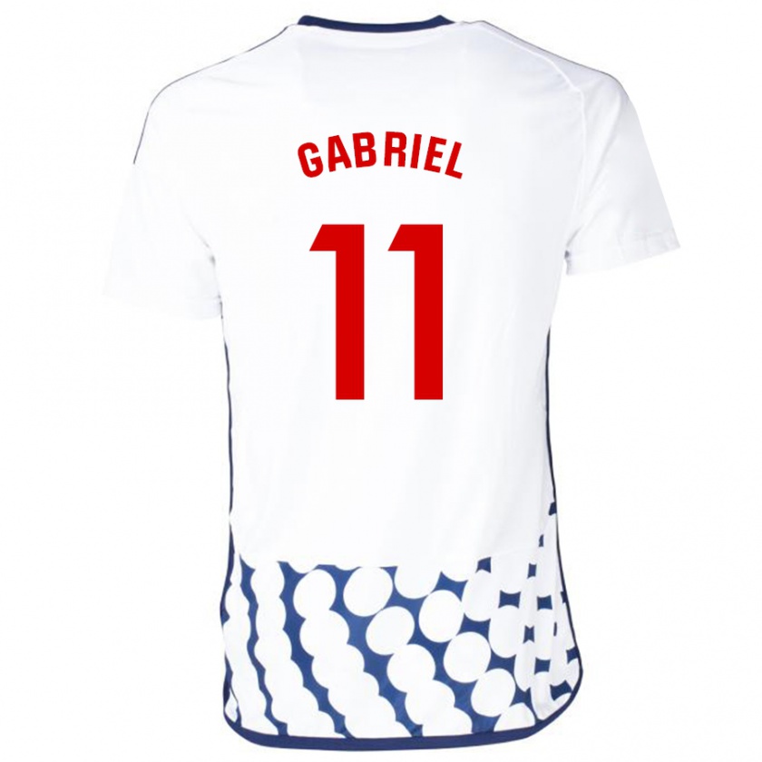 Kandiny Herren Sergio Gabriel #11 Weiß Auswärtstrikot Trikot 2023/24 T-Shirt