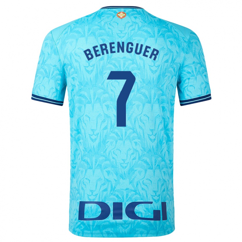 Kandiny Herren Álex Berenguer #7 Himmelblau Auswärtstrikot Trikot 2023/24 T-Shirt