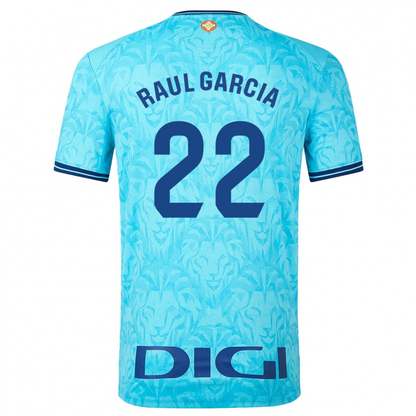Kandiny Herren Raúl García #22 Himmelblau Auswärtstrikot Trikot 2023/24 T-Shirt