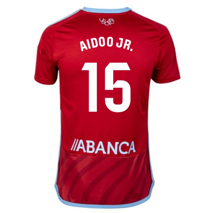 Kandiny Herren Joseph Aidoo #15 Rot Auswärtstrikot Trikot 2023/24 T-Shirt