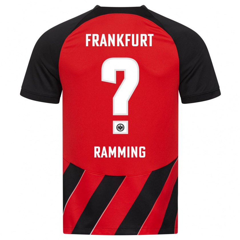 Kandiny Damen Nils Ramming #0 Rot Schwarz Heimtrikot Trikot 2023/24 T-Shirt