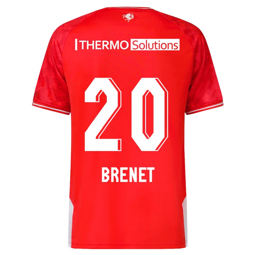 Kandiny Damen Joshua Brenet #20 Rot Heimtrikot Trikot 2023/24 T-Shirt