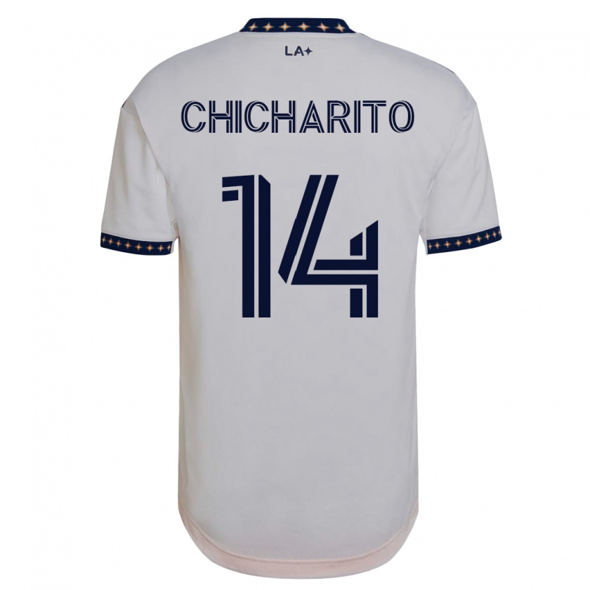 Kandiny Damen Chicharito #14 Weiß Heimtrikot Trikot 2023/24 T-Shirt