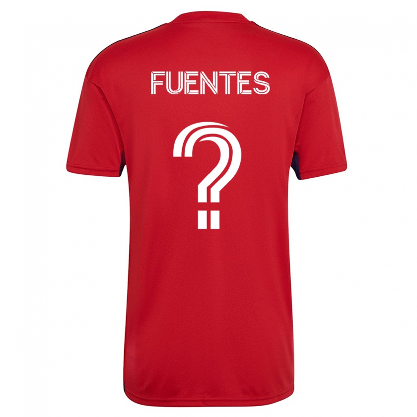Kandiny Damen Josue Fuentes #0 Rot Heimtrikot Trikot 2023/24 T-Shirt
