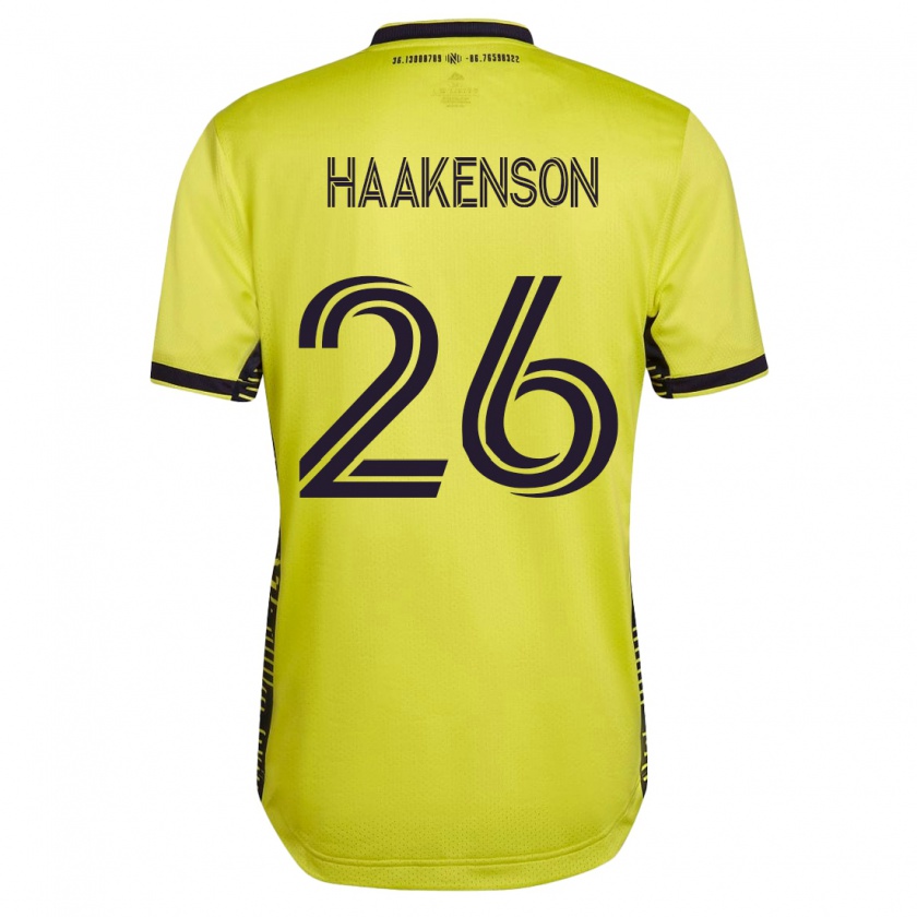 Kandiny Damen Luke Haakenson #26 Gelb Heimtrikot Trikot 2023/24 T-Shirt