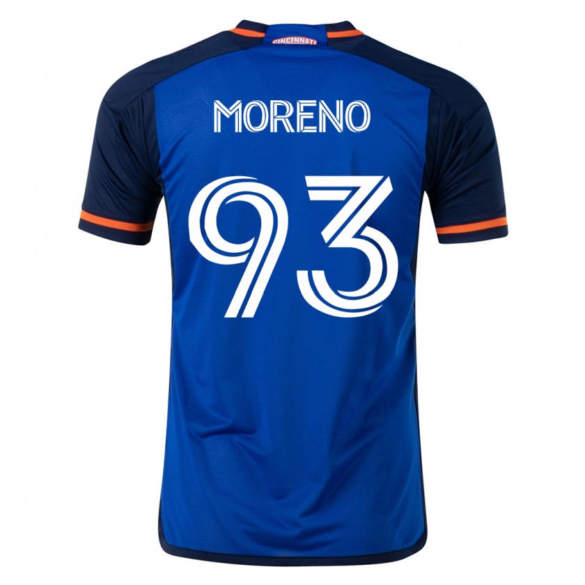 Kandiny Damen Júnior Moreno #93 Blau Heimtrikot Trikot 2023/24 T-Shirt