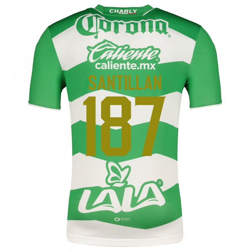 Kandiny Damen Emilio Santillán #187 Grün Heimtrikot Trikot 2023/24 T-Shirt