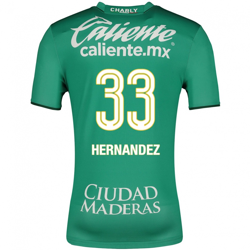 Kandiny Damen Pedro Hernández #33 Grün Heimtrikot Trikot 2023/24 T-Shirt