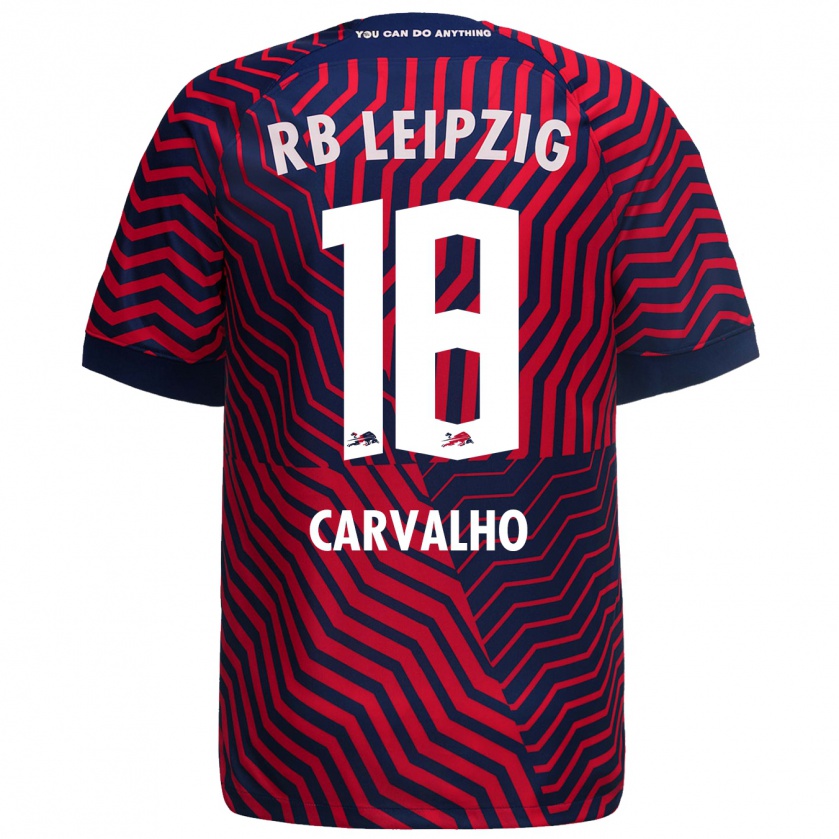 Kandiny Damen Fábio Carvalho #18 Blau Rot Auswärtstrikot Trikot 2023/24 T-Shirt