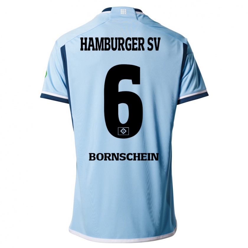 Kandiny Damen Lukas Bornschein #6 Blau Auswärtstrikot Trikot 2023/24 T-Shirt