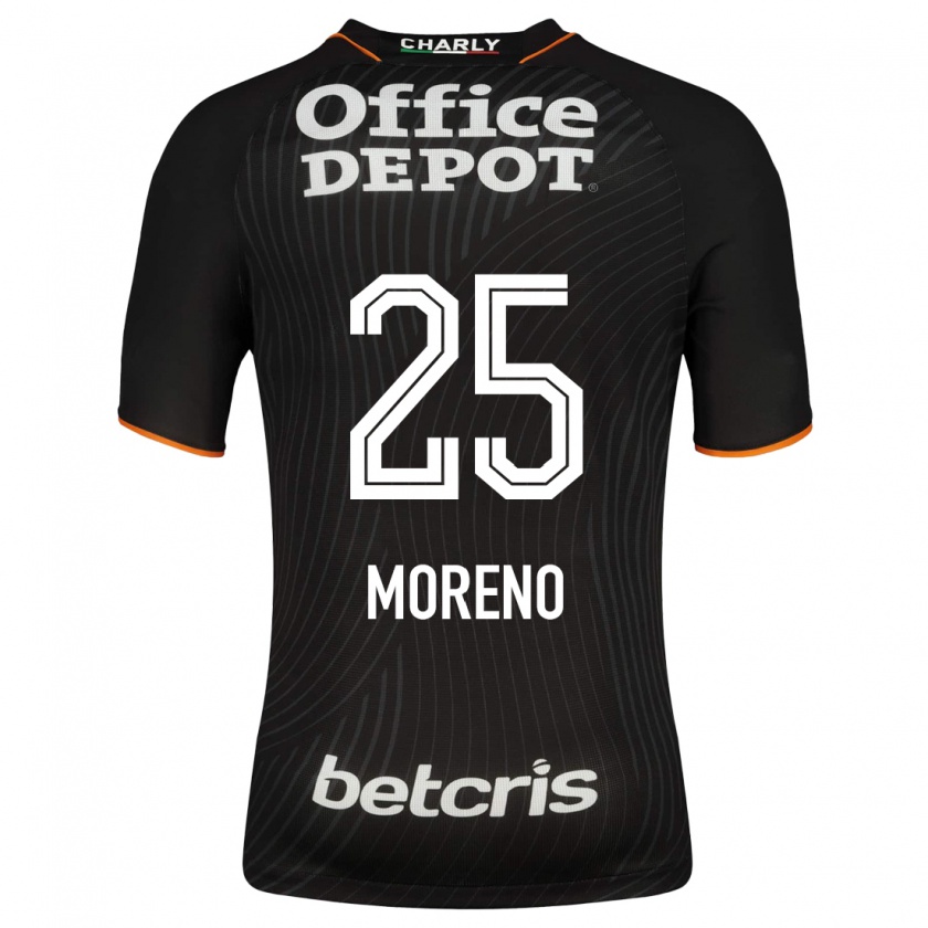 Kandiny Damen Carlos Moreno #25 Schwarz Auswärtstrikot Trikot 2023/24 T-Shirt
