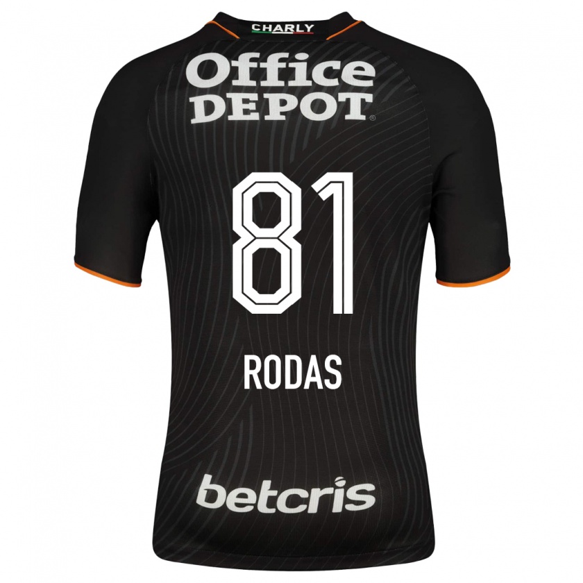 Kandiny Damen Carlos Rodas #81 Schwarz Auswärtstrikot Trikot 2023/24 T-Shirt