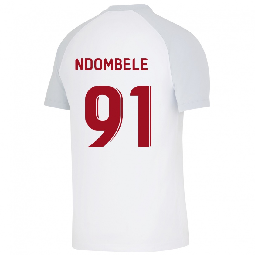 Kandiny Damen Tanguy Ndombélé #91 Weiß Auswärtstrikot Trikot 2023/24 T-Shirt