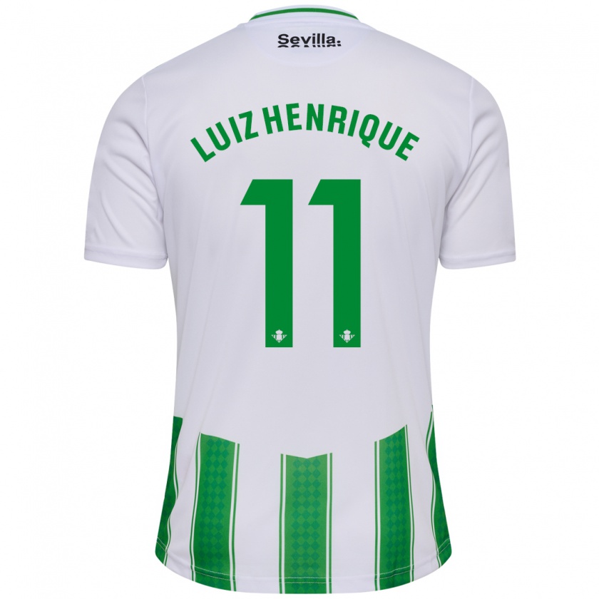 Kandiny Kinder Luiz Henrique #11 Weiß Heimtrikot Trikot 2023/24 T-Shirt
