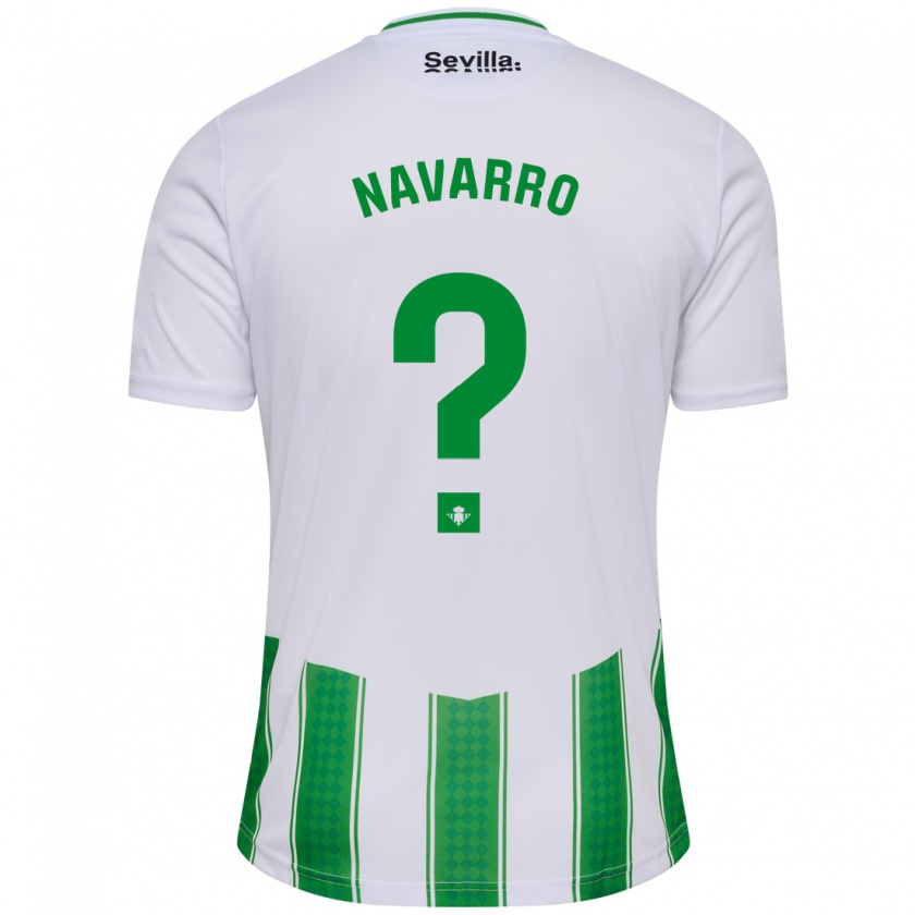 Kandiny Kinder Mario Navarro #0 Weiß Heimtrikot Trikot 2023/24 T-Shirt