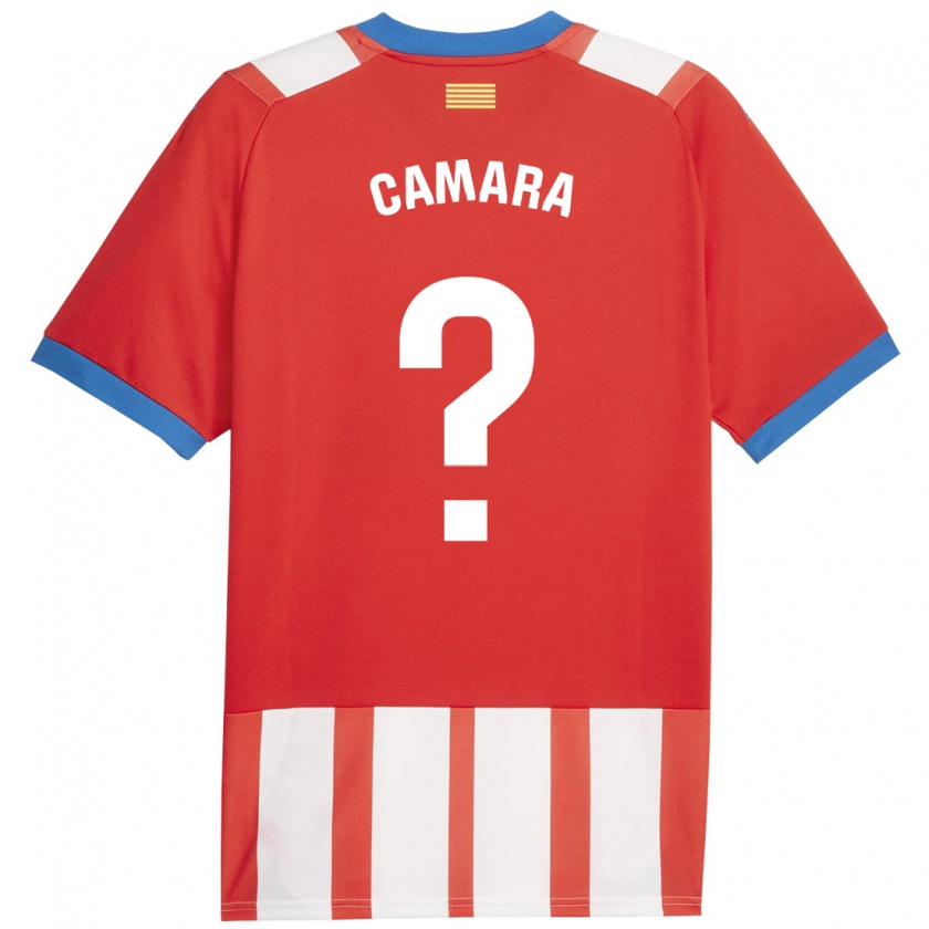 Kandiny Kinder Dawda Camara #0 Rot-Weiss Heimtrikot Trikot 2023/24 T-Shirt