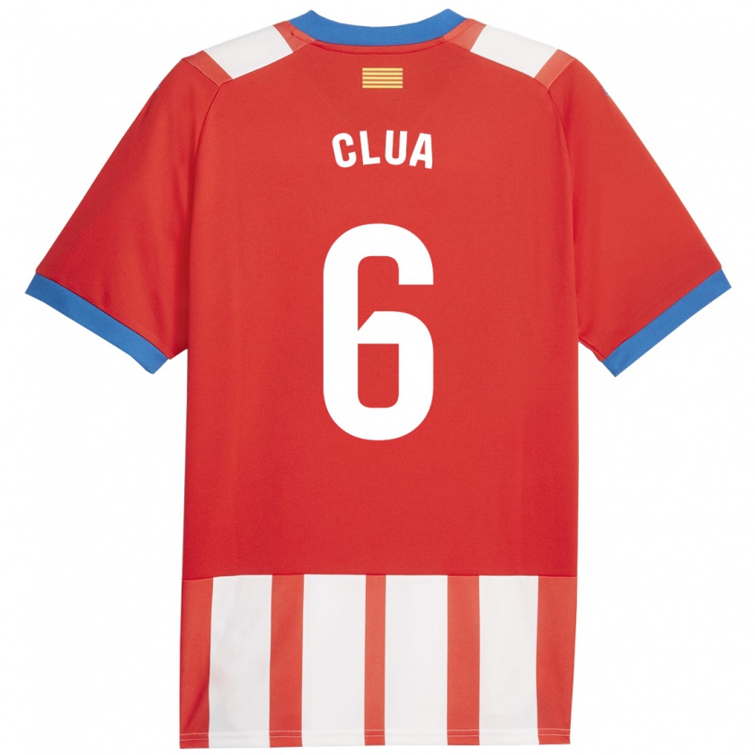 Kandiny Kinder Silvi Clua #6 Rot-Weiss Heimtrikot Trikot 2023/24 T-Shirt