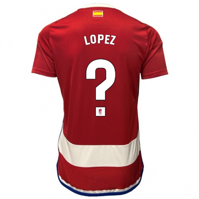 Kandiny Kinder Hugo López #0 Rot Heimtrikot Trikot 2023/24 T-Shirt