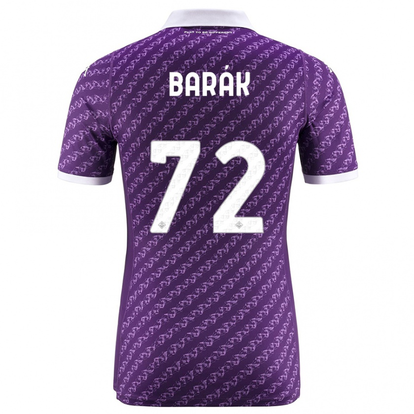 Kandiny Kinder Antonin Barak #72 Violett Heimtrikot Trikot 2023/24 T-Shirt