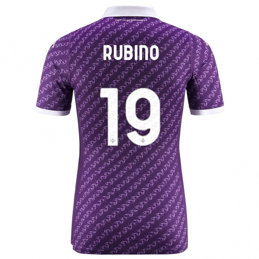 Kandiny Kinder Tommaso Rubino #19 Violett Heimtrikot Trikot 2023/24 T-Shirt