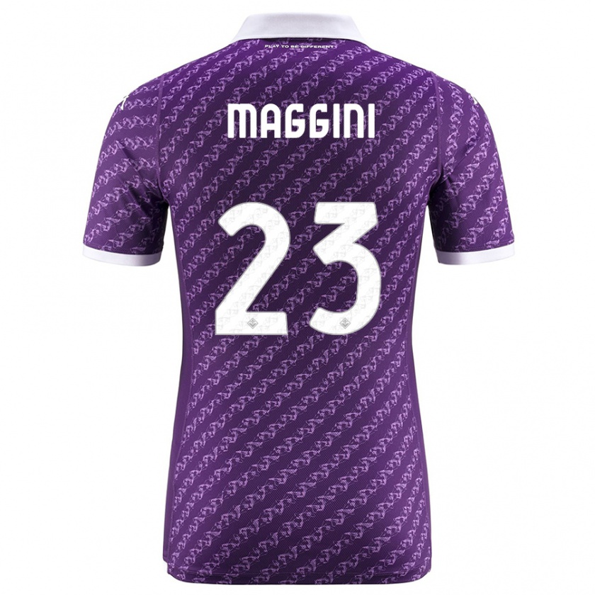 Kandiny Kinder Filippo Maggini #23 Violett Heimtrikot Trikot 2023/24 T-Shirt