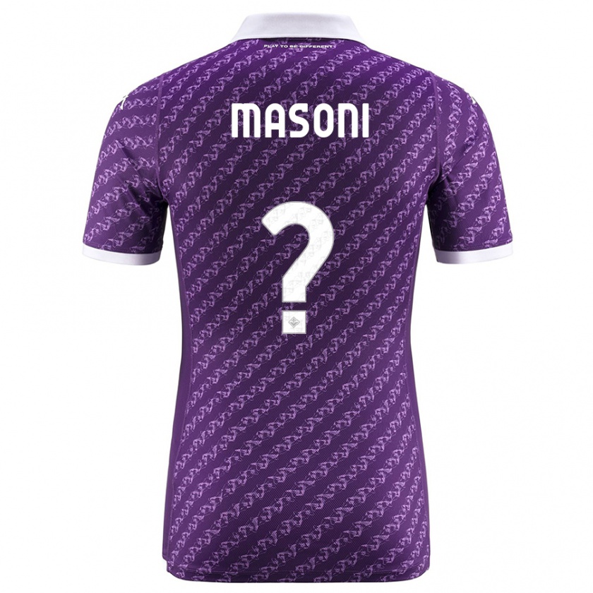 Kandiny Kinder Tommaso Masoni #0 Violett Heimtrikot Trikot 2023/24 T-Shirt