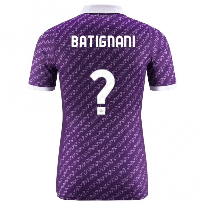 Kandiny Kinder Francesco Batignani #0 Violett Heimtrikot Trikot 2023/24 T-Shirt