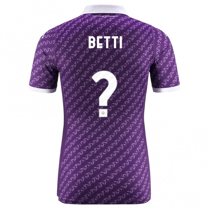 Kandiny Kinder Tiziano Betti #0 Violett Heimtrikot Trikot 2023/24 T-Shirt