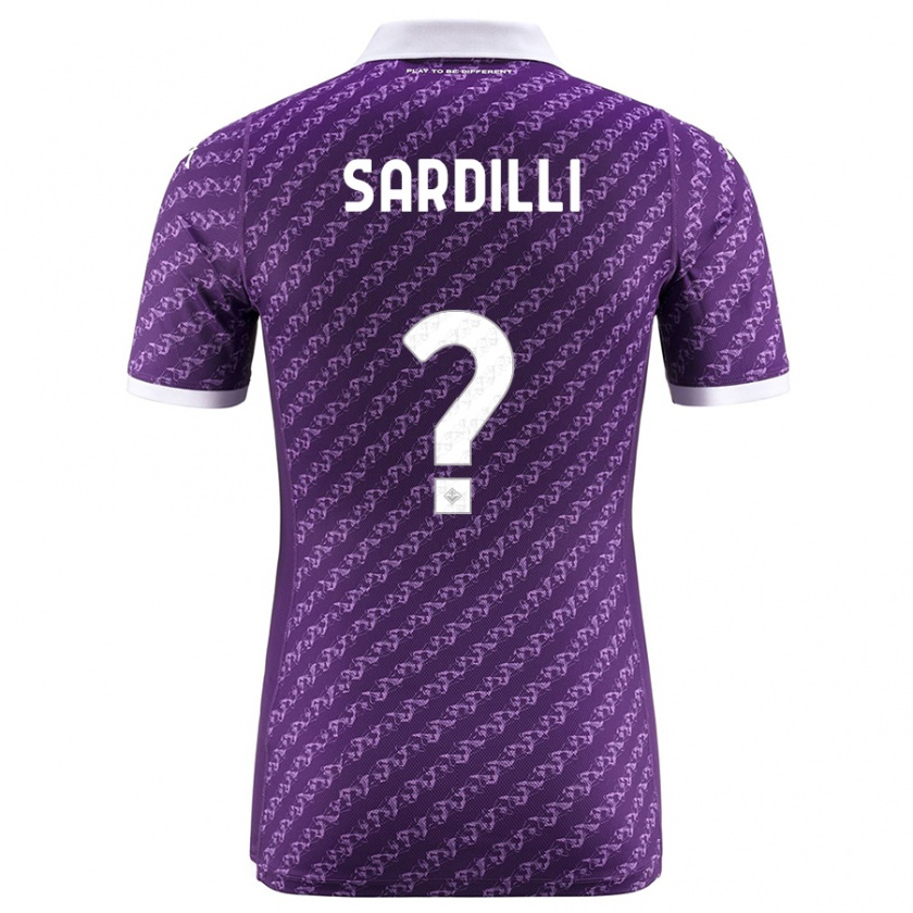 Kandiny Kinder Davide Sardilli #0 Violett Heimtrikot Trikot 2023/24 T-Shirt