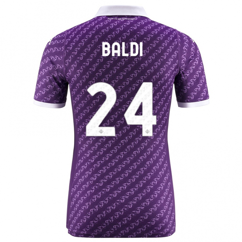Kandiny Kinder Rachele Baldi #24 Violett Heimtrikot Trikot 2023/24 T-Shirt