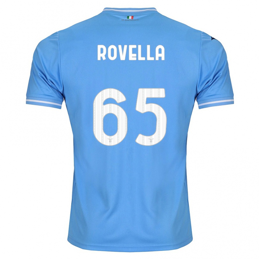 Kandiny Kinder Nicolò Rovella #65 Blau Heimtrikot Trikot 2023/24 T-Shirt
