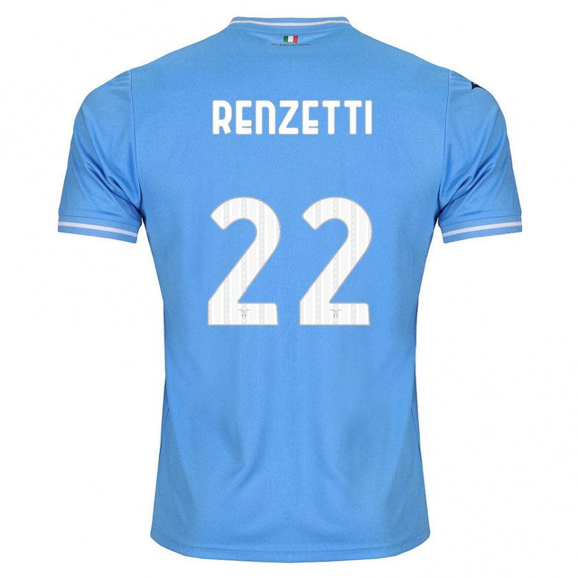 Kandiny Kinder Davide Renzetti #22 Blau Heimtrikot Trikot 2023/24 T-Shirt