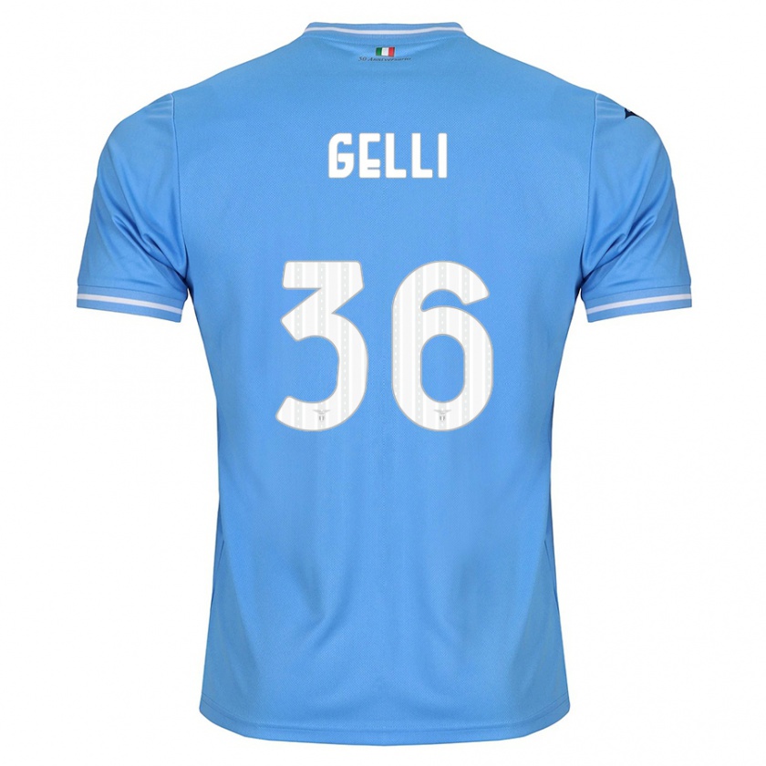 Kandiny Kinder Valerio Gelli #36 Blau Heimtrikot Trikot 2023/24 T-Shirt
