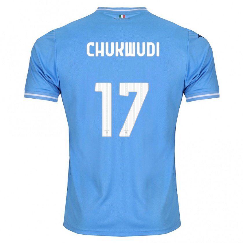 Kandiny Kinder Ogonna Franca Chukwudi #17 Blau Heimtrikot Trikot 2023/24 T-Shirt