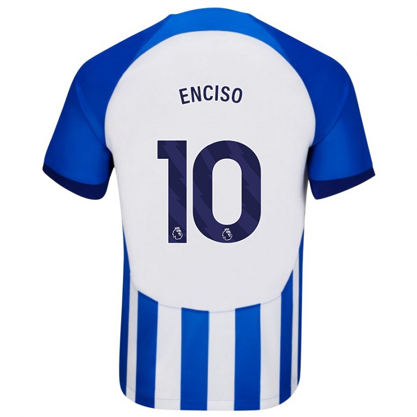 Kandiny Kinder Julio Enciso #10 Blau Heimtrikot Trikot 2023/24 T-Shirt