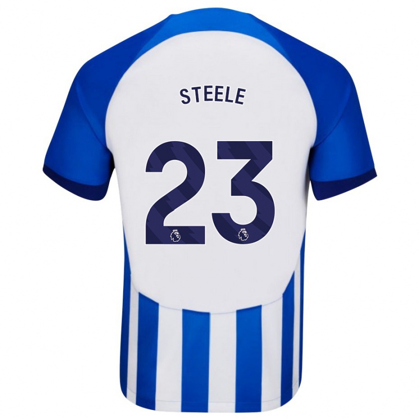 Kandiny Kinder Jason Steele #23 Blau Heimtrikot Trikot 2023/24 T-Shirt