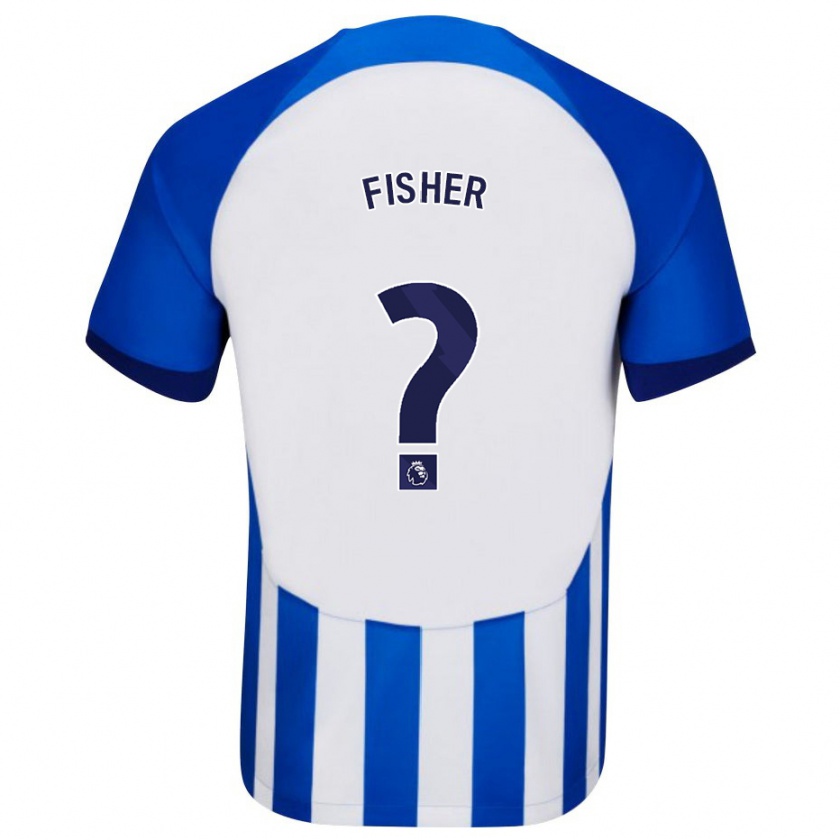 Kandiny Kinder Hugo Fisher #0 Blau Heimtrikot Trikot 2023/24 T-Shirt