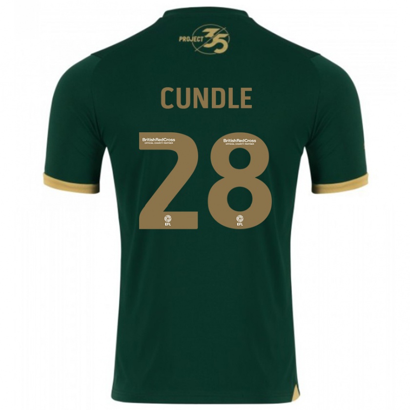 Kandiny Kinder Luke Cundle #28 Grün Heimtrikot Trikot 2023/24 T-Shirt