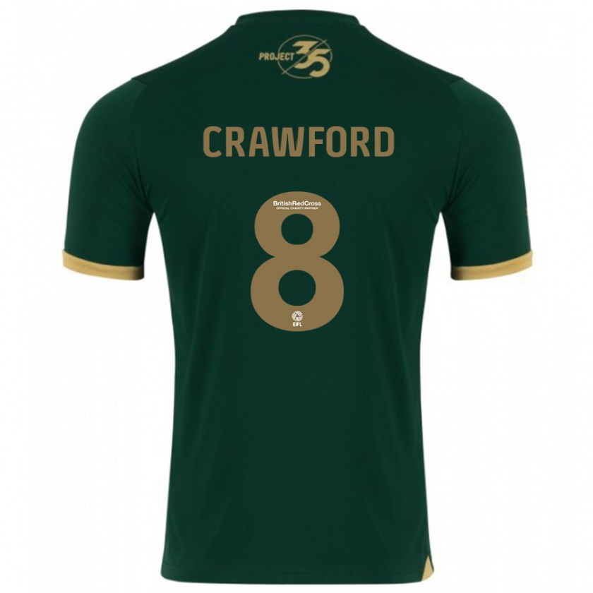 Kandiny Kinder Imy Crawford #8 Grün Heimtrikot Trikot 2023/24 T-Shirt