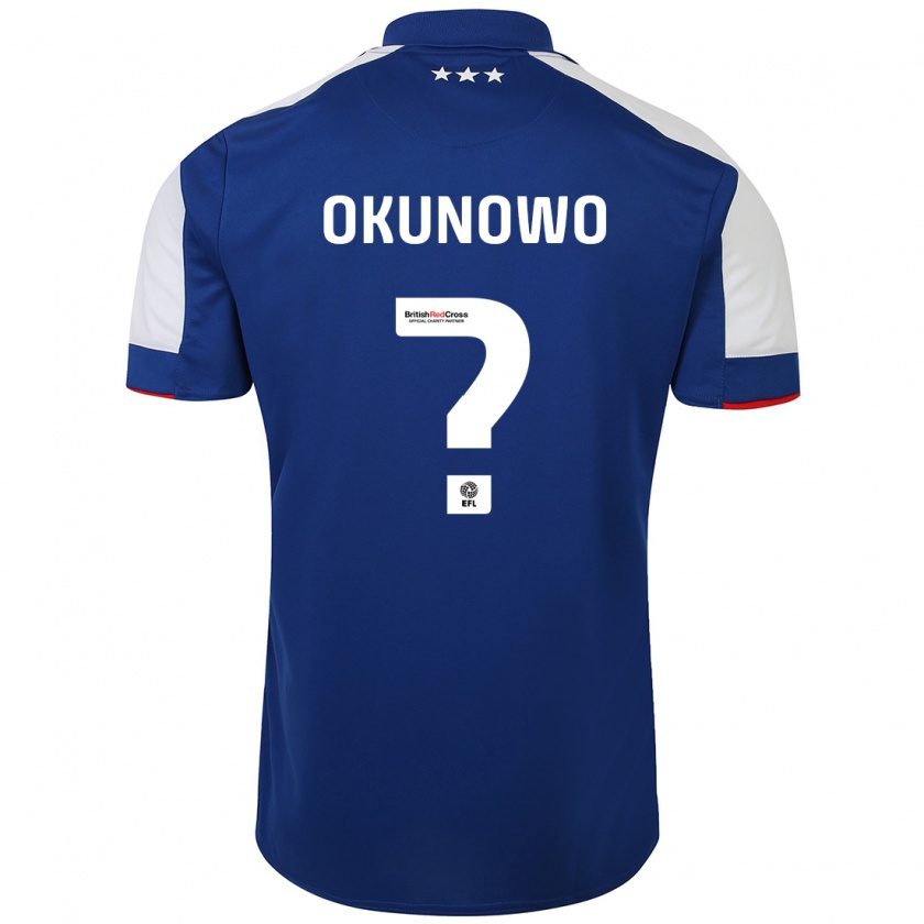 Kandiny Kinder Emmanuel Okunowo #0 Blau Heimtrikot Trikot 2023/24 T-Shirt