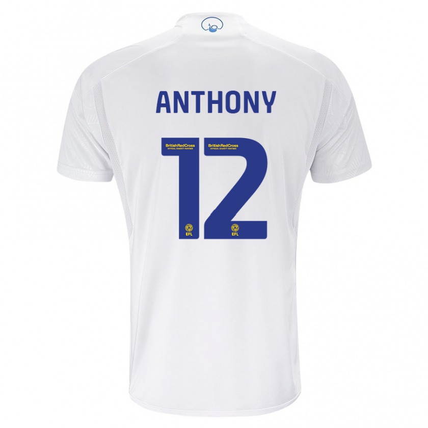 Kandiny Kinder Jaidon Anthony #12 Weiß Heimtrikot Trikot 2023/24 T-Shirt